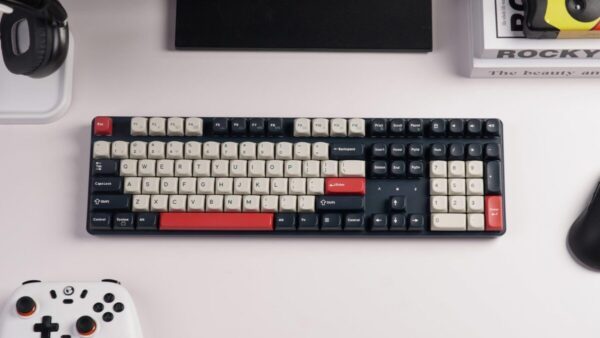 Keychron J5 (KJ5-H4Z) QMK Wireless Mechanical Keyboard Banana Switch Hot-Swap RGB 100% US Dark Blue