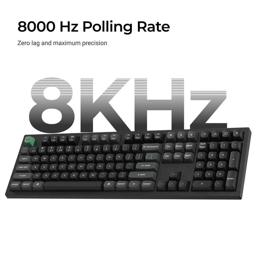 Keychron K10 Ultra (K10U-H3) ZMK Wireless 8K Mechanical Keyboard Brown Switch (Hot-Swap) 100% Us Lay