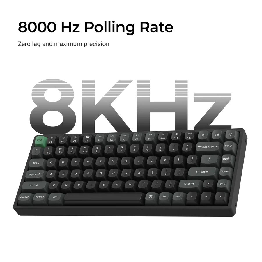 Keychron K2 Ultra (K2U-J1) ZMK Wireless 8K Mechanical Keyboard Red Switch (Hot-Swap) 75% Us Layout