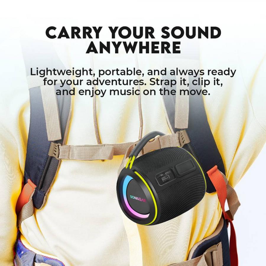 SONICGEAR BLUETOOTH 5.4 IPX5 TYPE-C SPEAKER SONICGO! BOOM 2 BLACK