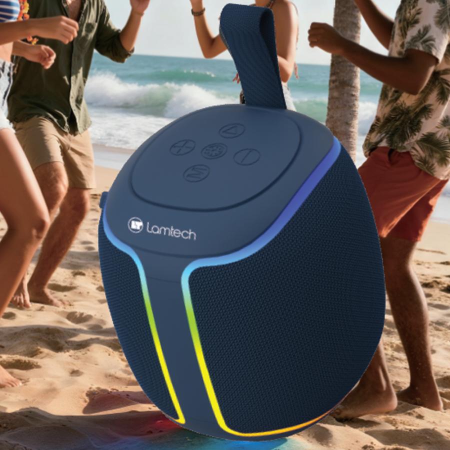 LAMTECH RGB DETACHABLE WIRELESS SPEAKERS 5W BLUE