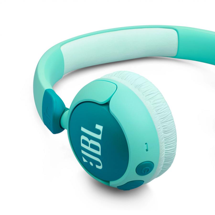 JBL Junior 320BT, On-Ear Bluetooth Kids Headphones, Safe Sound (Green)