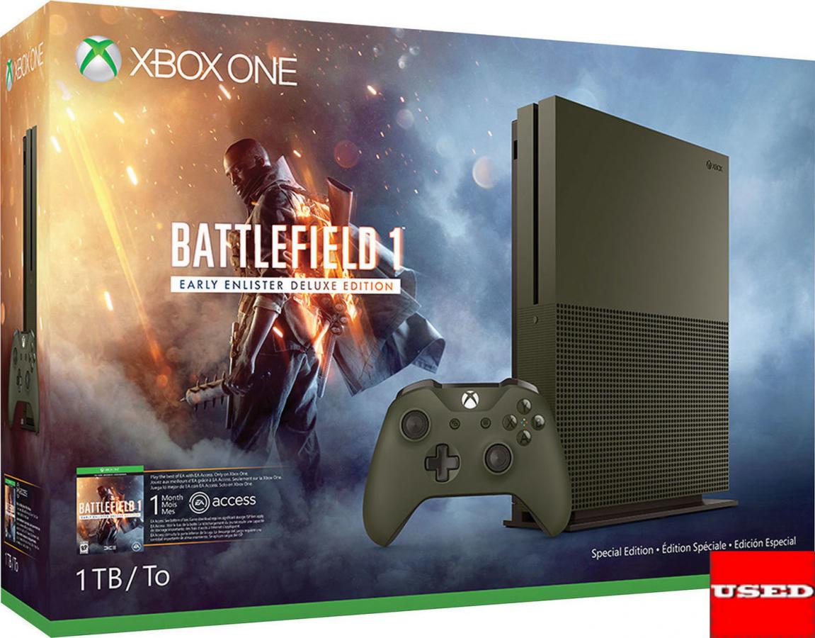 Xbox ONE S 1 TB+ Battlefield 1 Special Edition USED (Boxed) (Without Game/One Grip Missing)