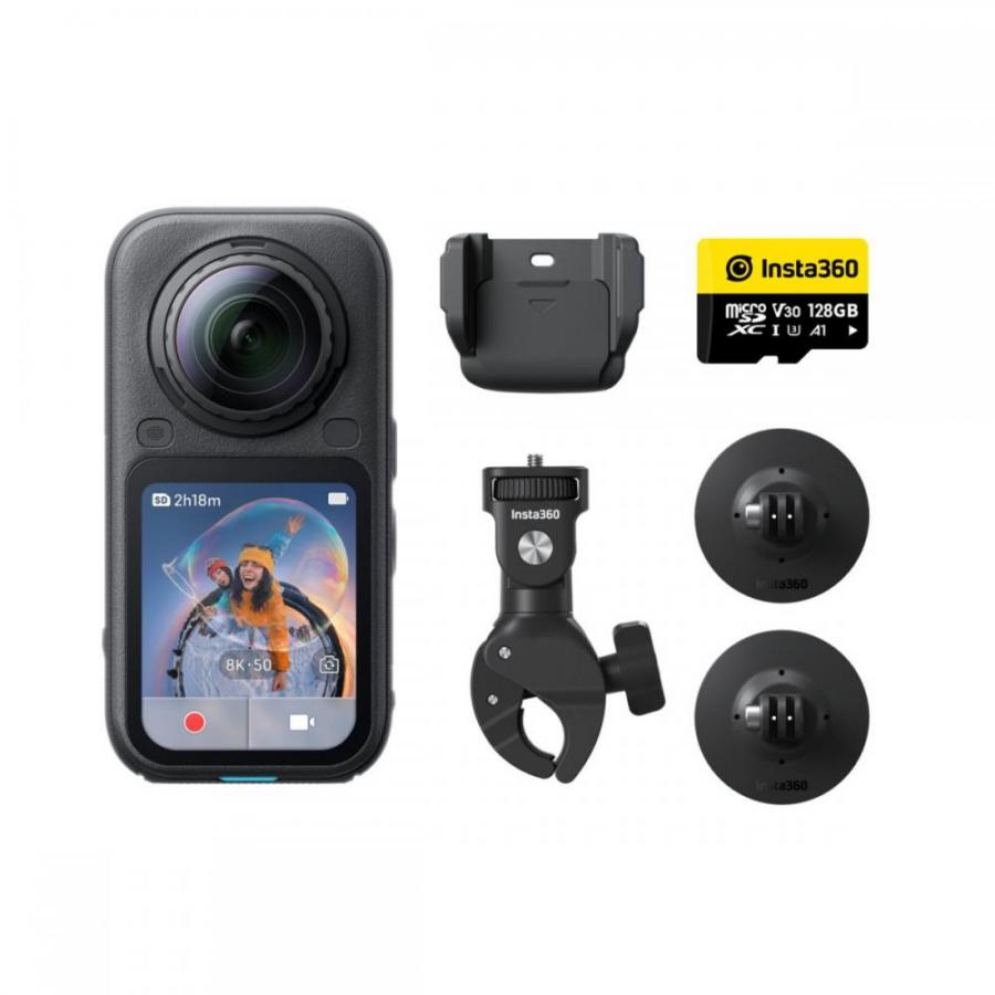 Insta360 X6 Motorcycle Bundle - 8K, 1
