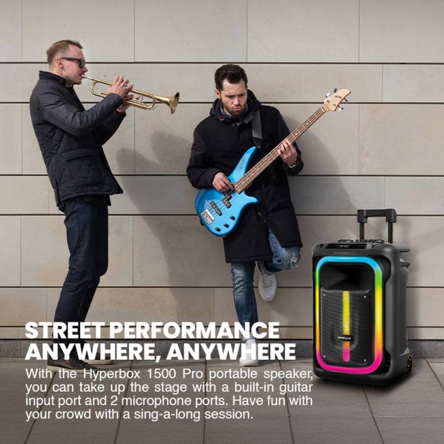 SONICGEAR RGB HDA KARAOKE SPEAKER 240W HYPERBOX 1500 PRO BLACK
