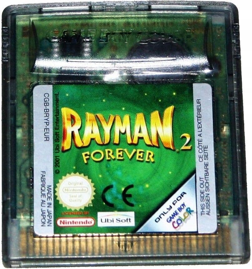 Rayman Forever 2 GameBoy Color UNBOXED (Worn Sticker)