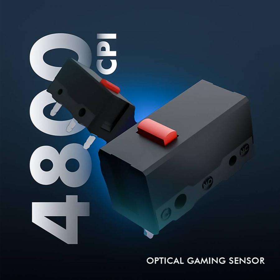 ALCATROZ SILENT 2.4G WIRELESS RGB GAMING MOUSE 4800 CPI X-CRAFT AIR ULTRA 6000