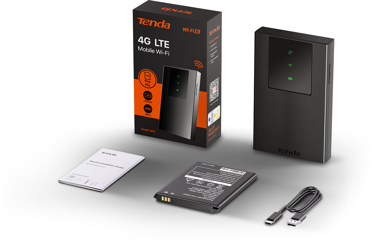 TENDA 4G LTE MOBILE Wi-Fi 6 ROUTER MF3