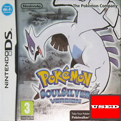 Pokemon SoulSilver Version DS USED (Pokewalker Included) (Damaged Box)