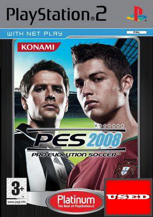 Pro Evolution Soccer 2008 (Platinum) PS2 USED