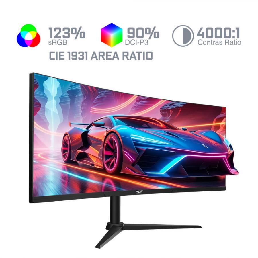 ARMAGGEDDON CURVED ULTRA WIDE GAMING MONITOR 34' PIXXEL+ XTREME SERIES SUPER G180 G-SYNC BLACK