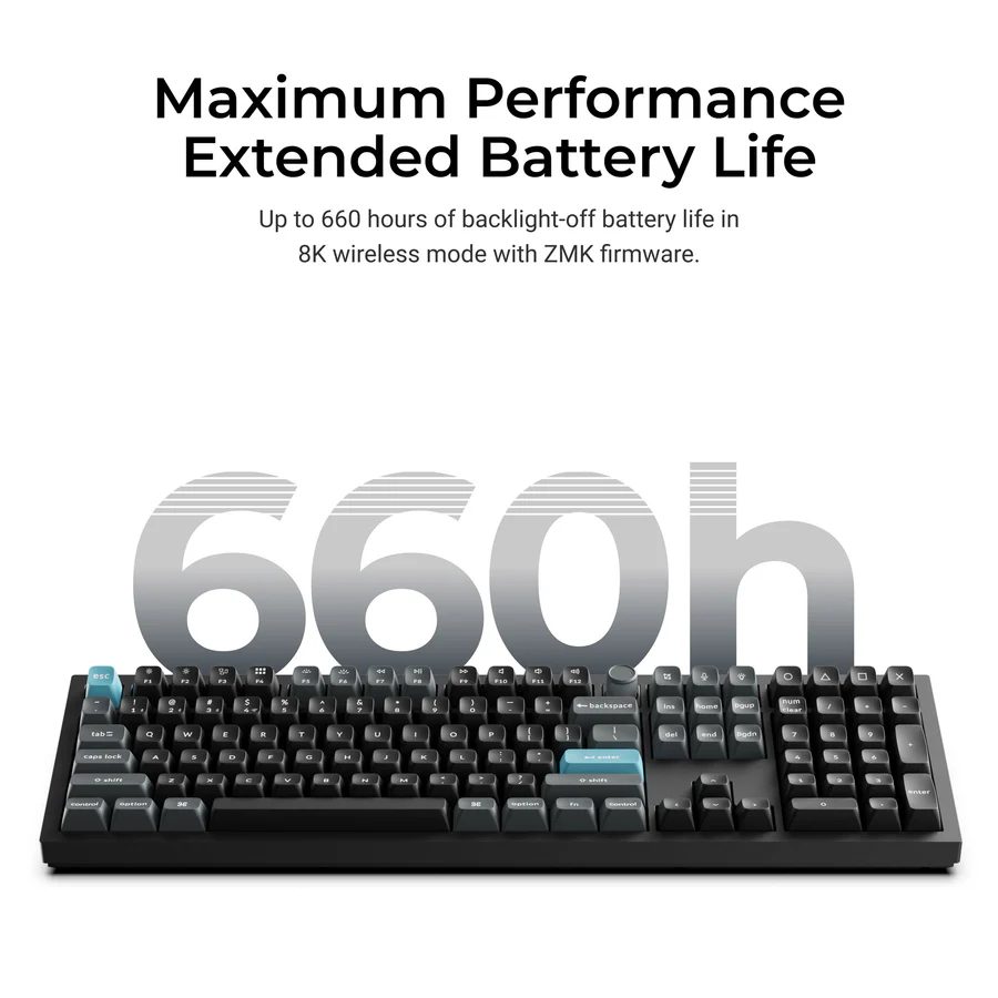 Keychron Q6 Ultra (Q6U-M1) ZMK RGB 8K Wireless Custom Mechanical Keyboard-Red Switch 100% US