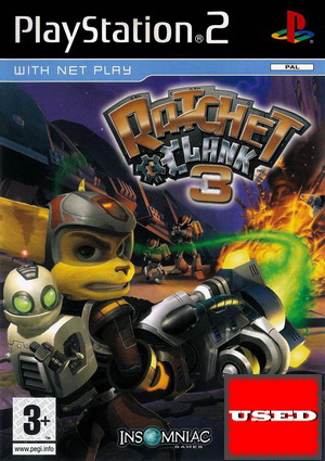 Ratchet & Clank 3 (Plat.) PS2 USED (No Manual)