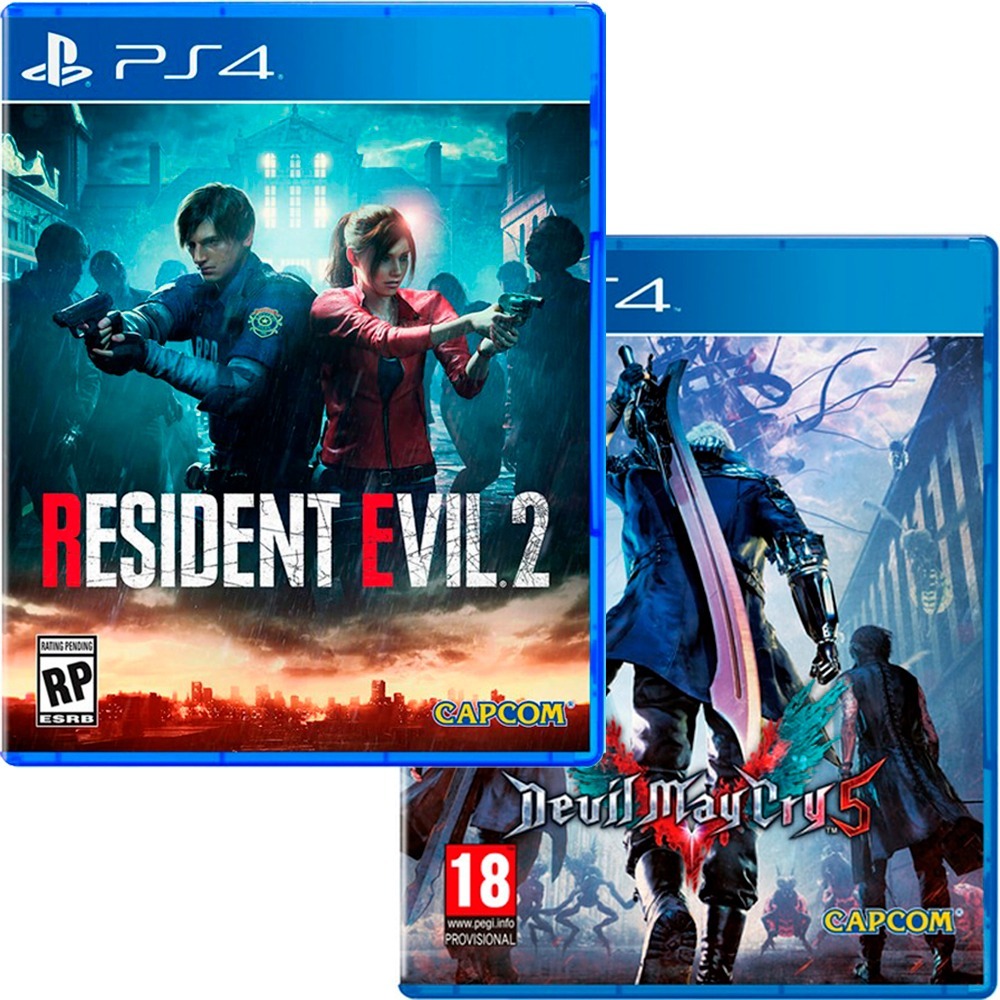 Resident Evil 2 & Devil May Cry 5 PS4 NEW