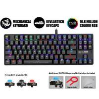 ARMAGGEDDON MECHANICAL LOW PROFILE KEYBOARD RGB FALCONET RED