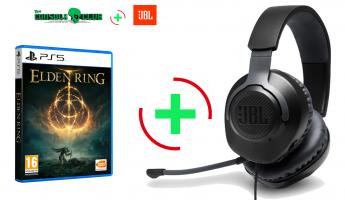 Elden Ring Launch Edition  PS5 NEW    + JBL Quantum 100, Over-Ear Wired Gaming Headset (Black)