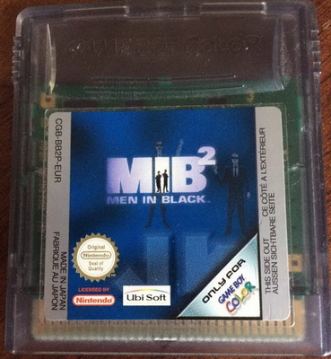 MIB 2 Men In Black GameBoy Color UNBOXED (Worn Sticker)