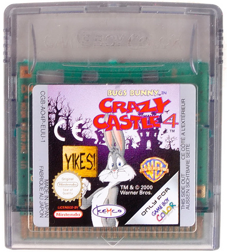 Crazy Castle 4 GameBoy Color UNBOXED (Worn Sticker)