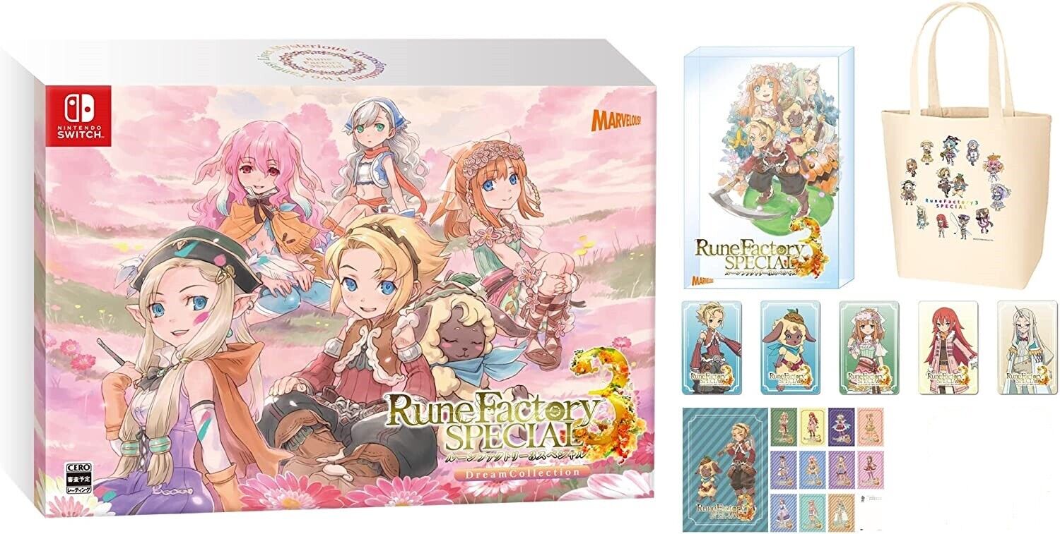 Rune Factory 3 Special Limited Edition Nintendo Switch NEW
