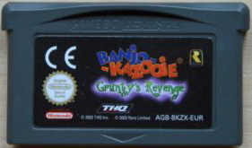 Banjo - Kazzoie Grunty's Revenge GameBoy Advance UNBOXED (Worn Sticker)