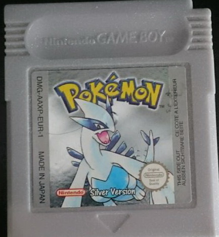 Pokemon Silver Version GameBoy UNBOXED (Worn Sticker)