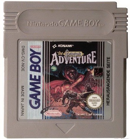 The Castlevania Adventure GameBoy UNBOXED (Worn Sticker)