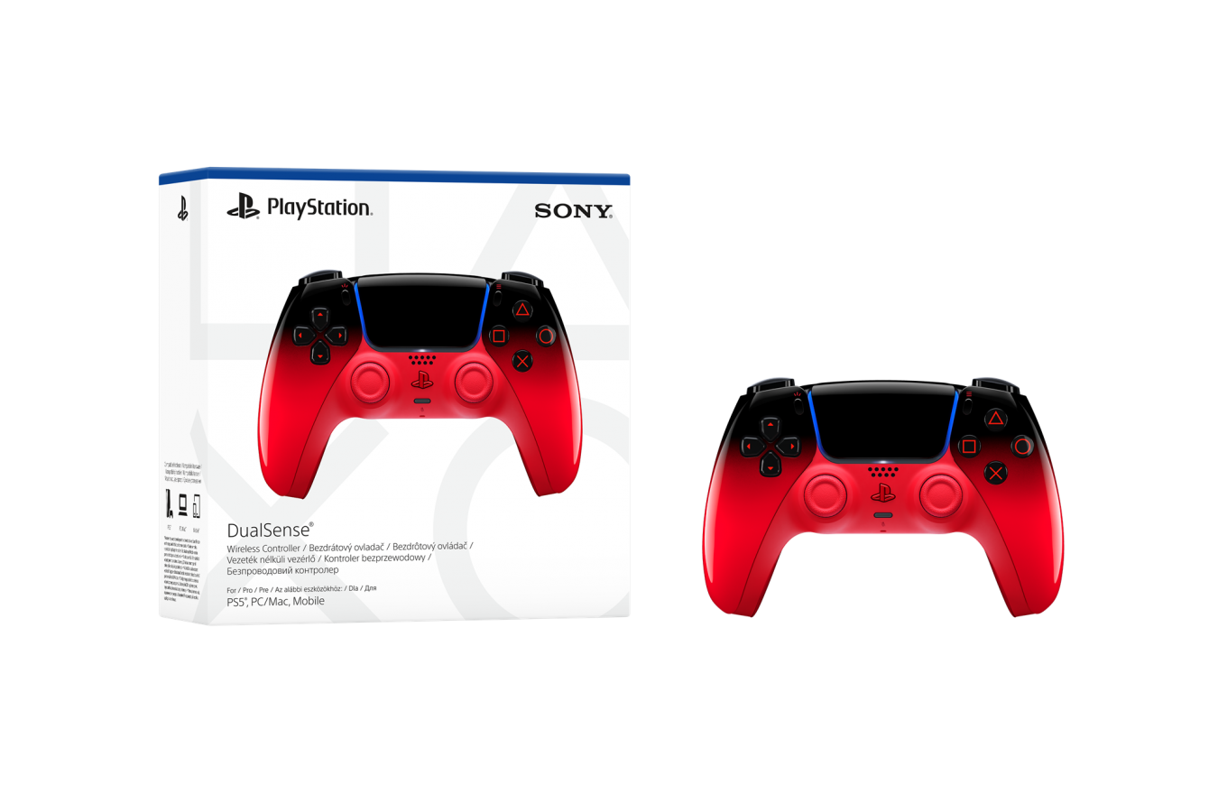 Sony Dualsense Wireless Controller Hyperpop Techno Red PS5 