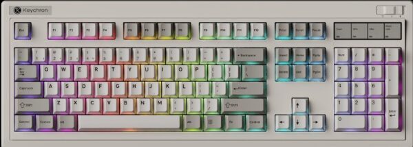 Keychron R6 (R6-M4) QMK Wireless Mechanical Keyboard Banana Switch Hot-Swap RGB 100% US Retro