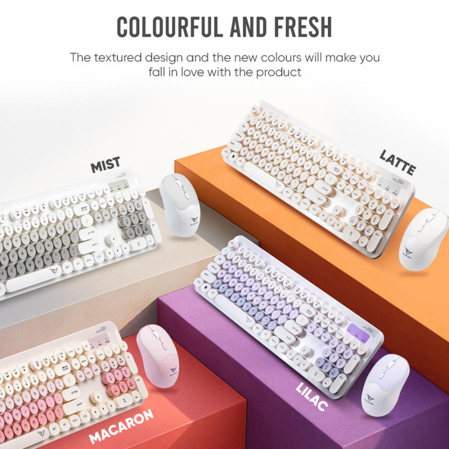 ALCATROZ WIRELESS MOUSE AND KEYBOARD JELLYBEAN A5000 MIST
