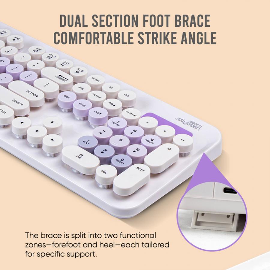 ALCATROZ WIRELESS MOUSE AND KEYBOARD JELLYBEAN A5000 LILAC