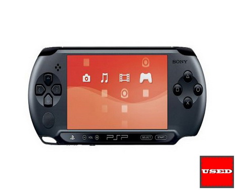 Sony PSP E1004 Street Charcoal Black USED (Unboxed) (Slightly Scratched)