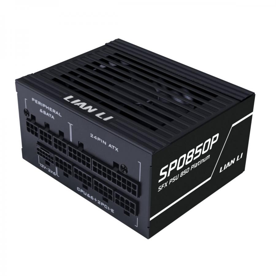 LIAN LI SP0850P Black - 850W 80+ Platinum PSU - 10 Years Warranty - 12V-2?6 - Japanese Capacitors