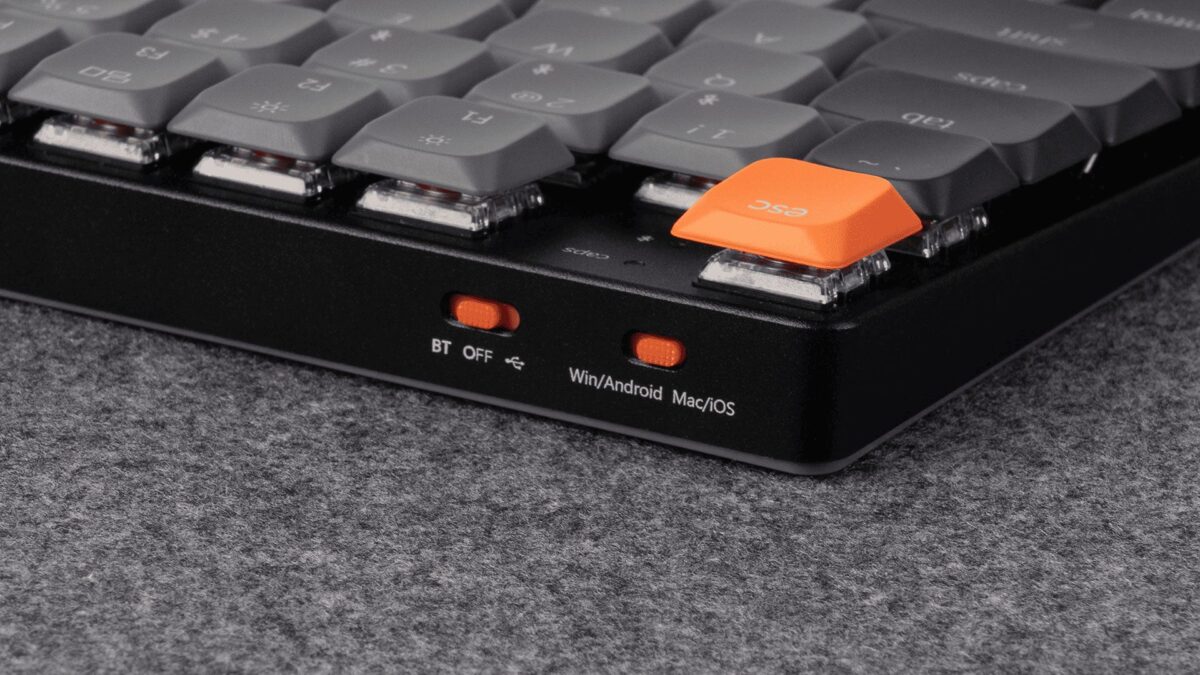 Keychron K5 V2 (K5X-B4) QMK Wireless Mechanical Keyboard Banana Switch RGB 100% US Layout