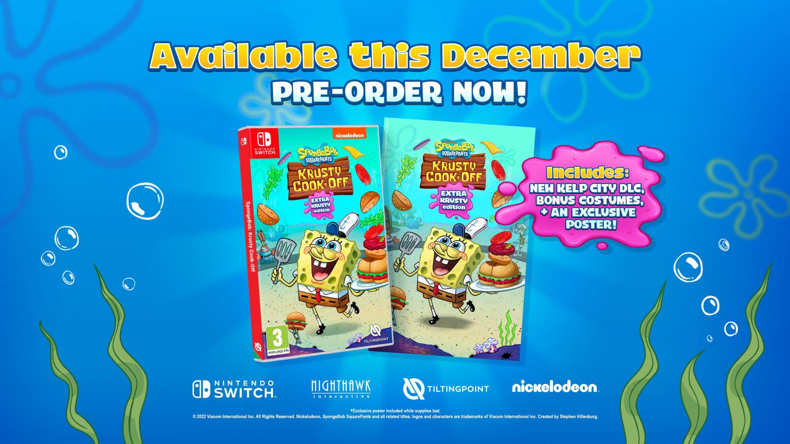 SpongeBob SquarePants Krusty Cook Off  Extra Krusty Edition Nintendo Switch NEW
