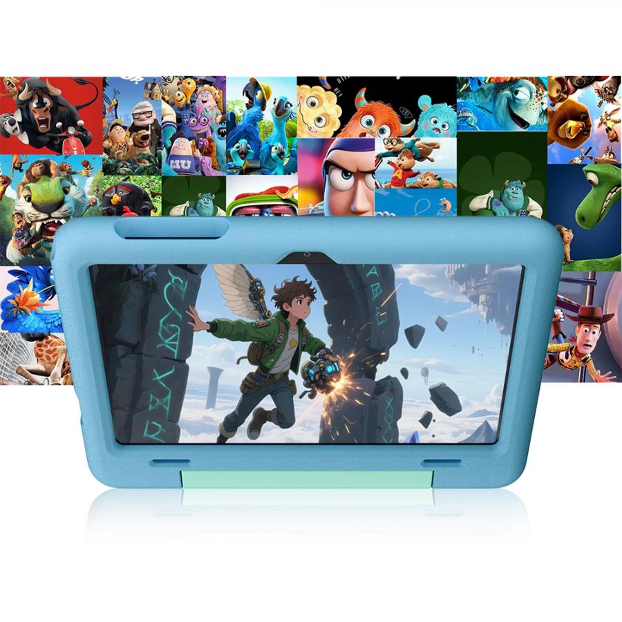 BLACKVIEW QUAD-CORE 10.1' KID TABLET (4GB+64GB) ANDROID 15 BUBBLE BLUE