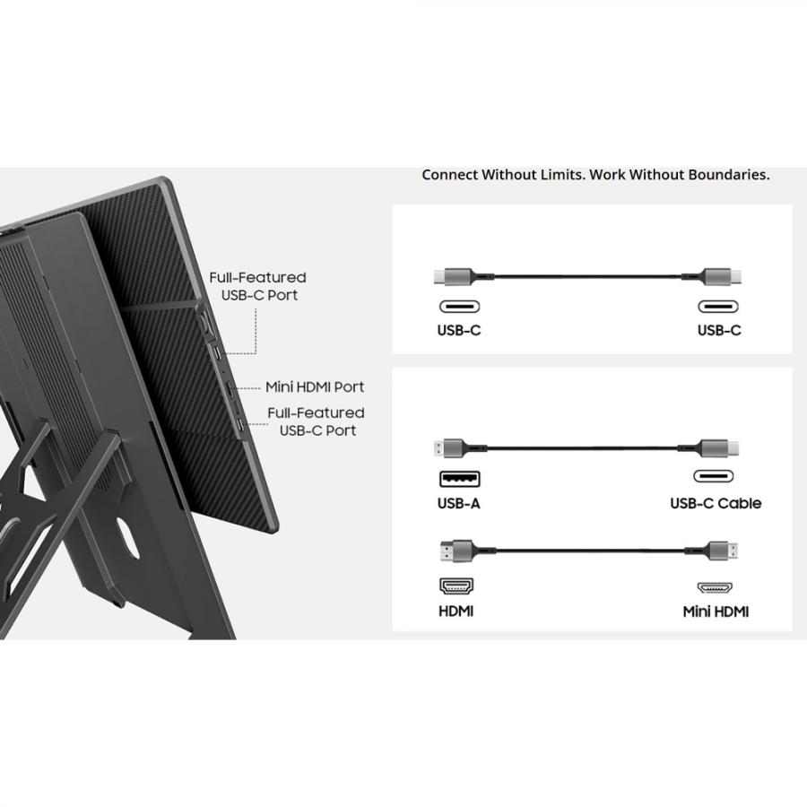 BLACKVIEW PORTABLE SCREEN 16' FHD 16:10 1200P BLACK