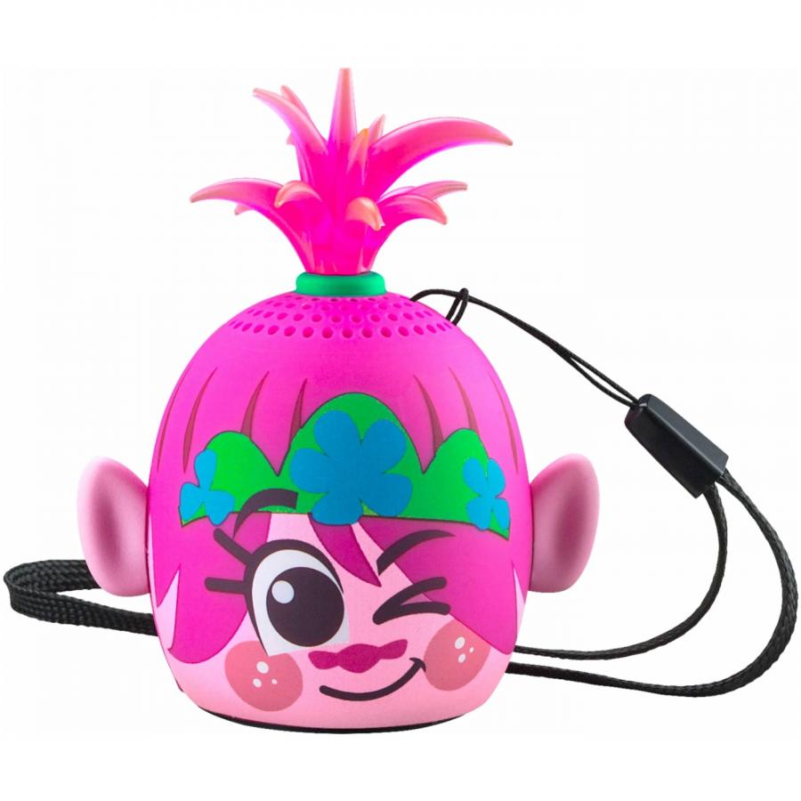 eKids Trolls World Tour Φορητό ηχείο Bluetooth για παιδιά με λουράκι καρπού (Ροζ/Μωβ)