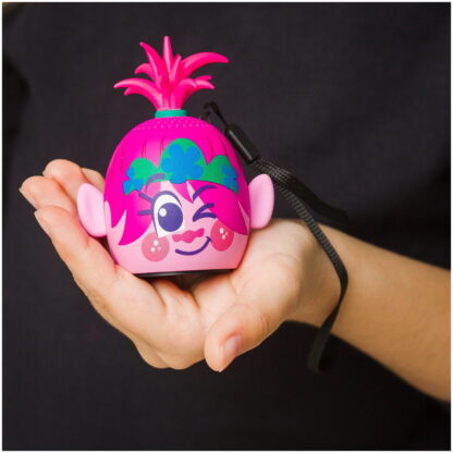 eKids Trolls World Tour Φορητό ηχείο Bluetooth για παιδιά με λουράκι καρπού (Ροζ/Μωβ)