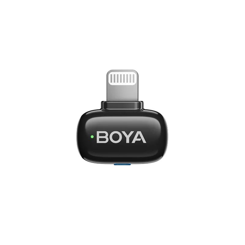 BOYA mini 2 Lightning & Type-C - 2,4GHz 2mic Wireless AI-ANC Mic w. Charging Box Mono/stereo/safety-