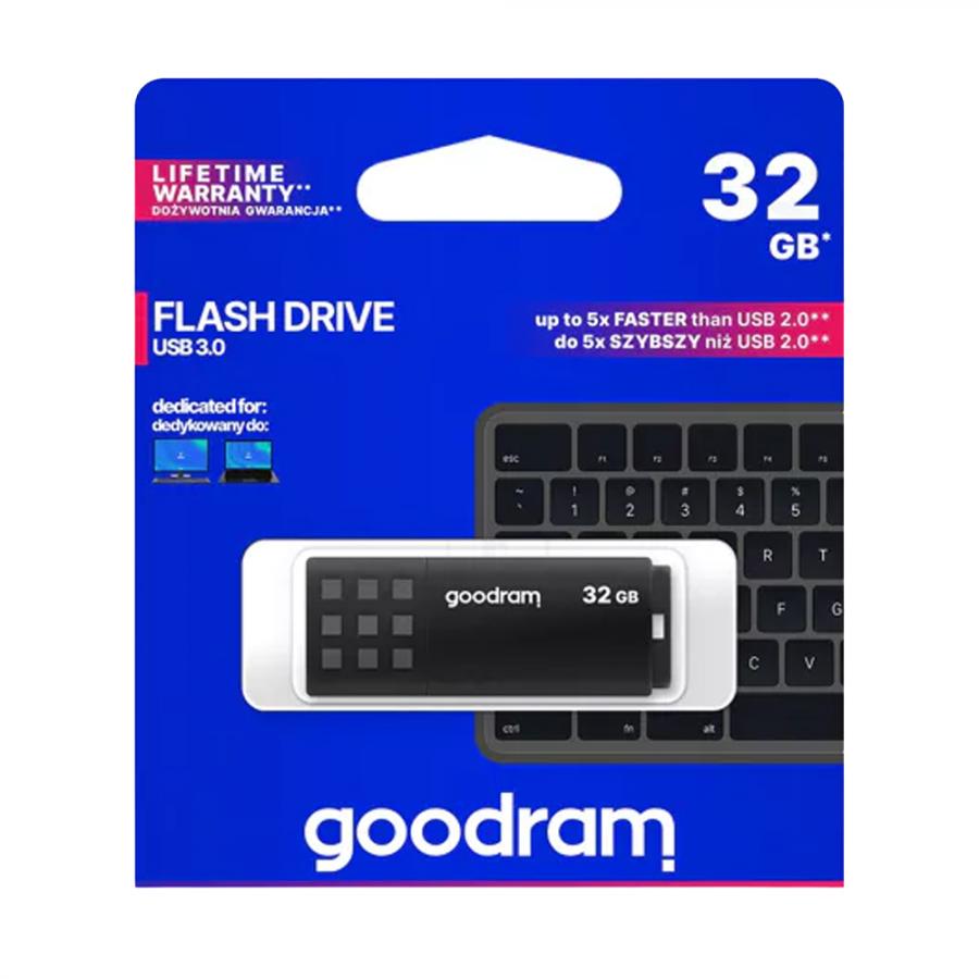 GOODRAM USB3.2 FLASH DRIVE 32GB GEN 1 UME3 BLACK