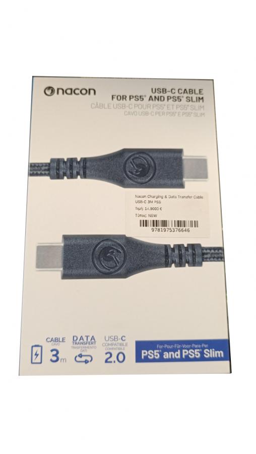 Nacon Charging & Data Transfer Cable USB-C 3M PS5
