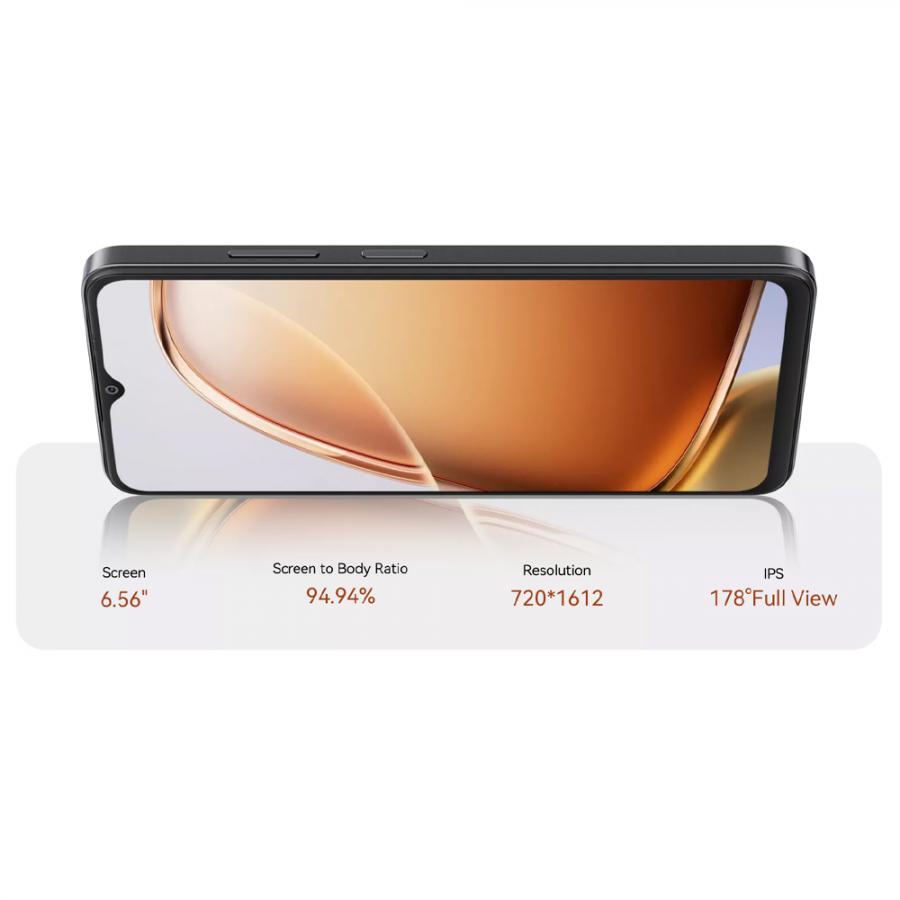 BLACKVIEW OCTA-CORE WAVE 9C (4GB+128GB) SMARTPHONE ANDROID 15 BLACK