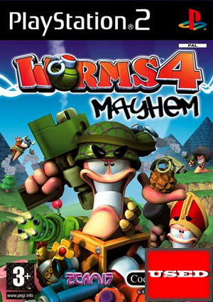 Worms 4: Mayhem PS2 USED (English Game/Fra Cover)