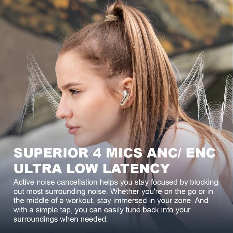 SONICGEAR DUAL MODE 2.4G/BT5.4 SUPERIOR 4MICS ANC/ENC EARPUMP XP2 PLATINUM