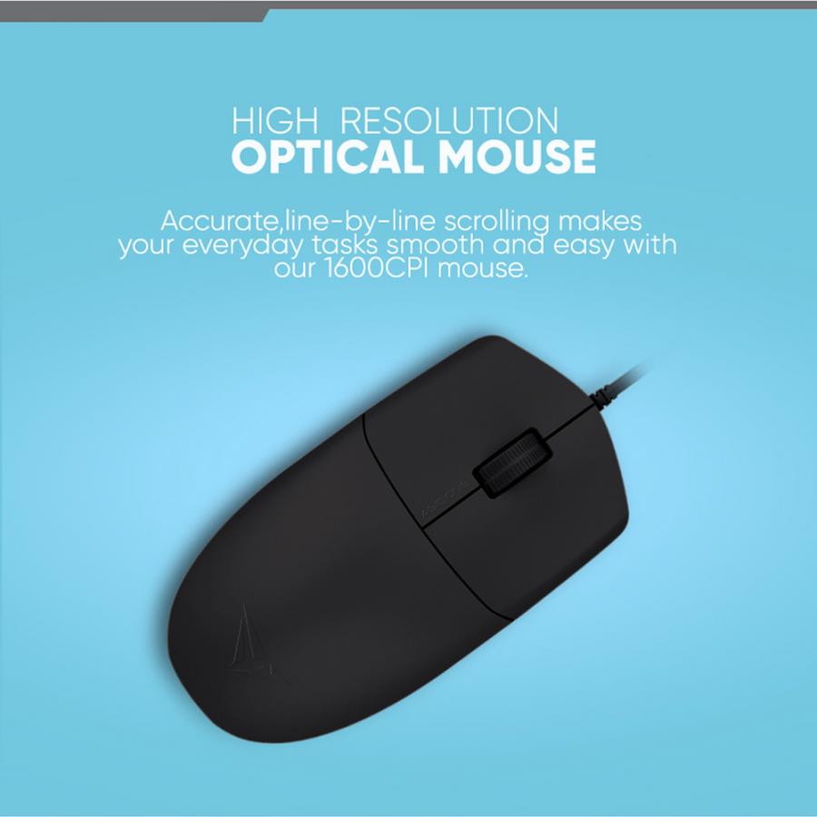ALCATROZ USB HR OPTICAL MOUSE 1600CPI ASIC ONE PEACH
