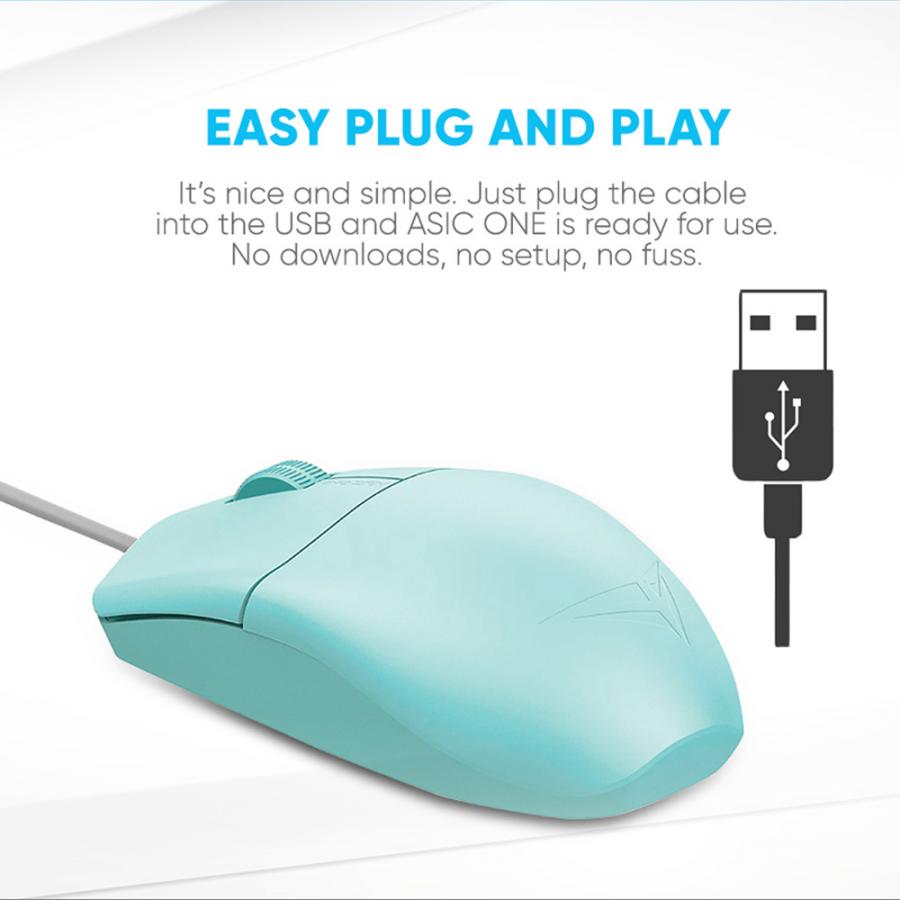 ALCATROZ USB HR OPTICAL MOUSE 1600CPI ASIC ONE PEACH