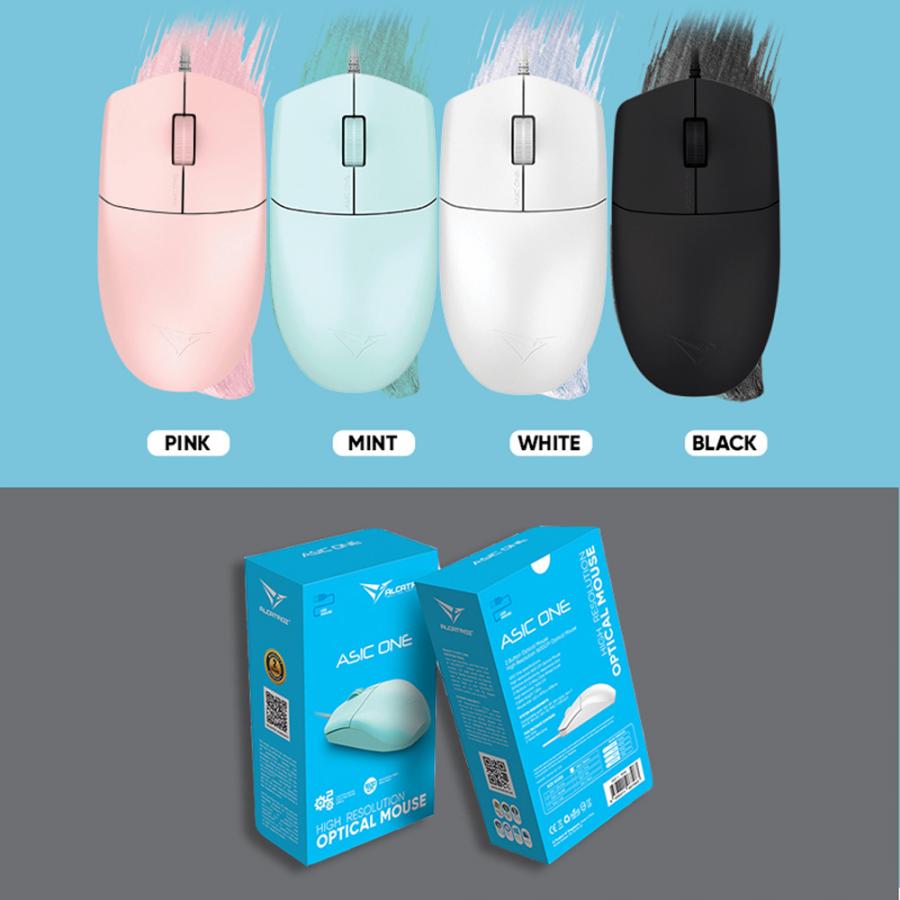 ALCATROZ USB HR OPTICAL MOUSE 1600CPI ASIC ONE PEACH