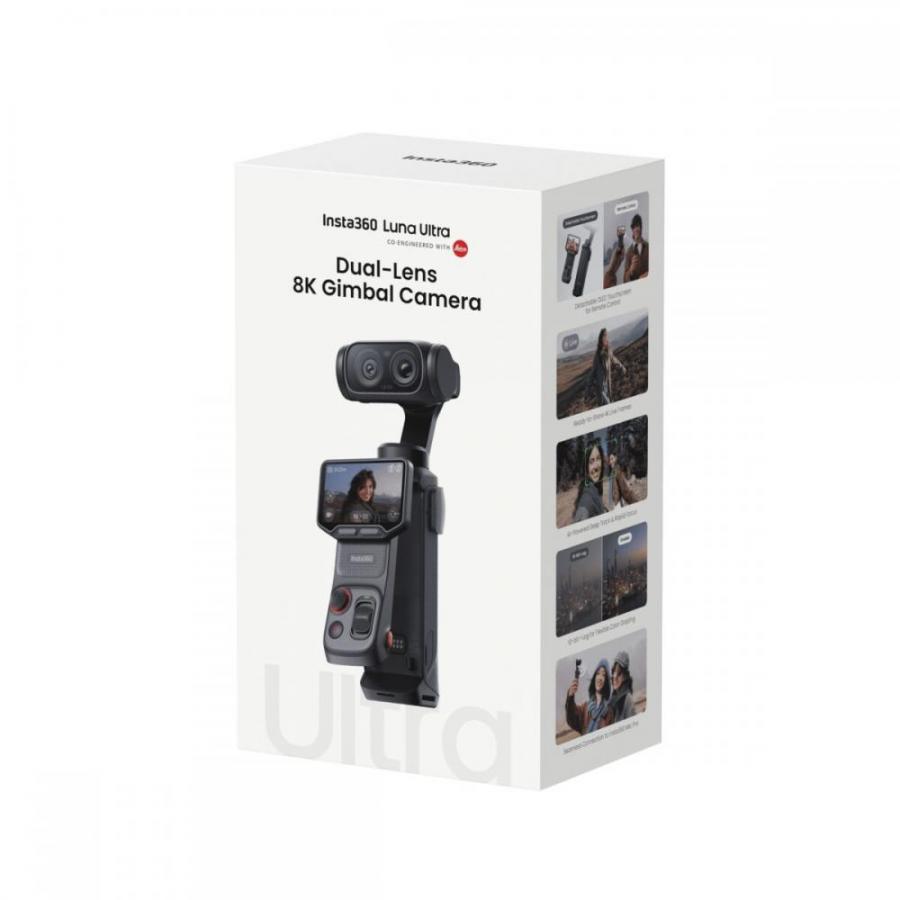 Insta360 Luna Ultra Standard Bundle Black - 1-Inch 8K Leica Sensor, Dual Lens, Triple AI Chip, OLED