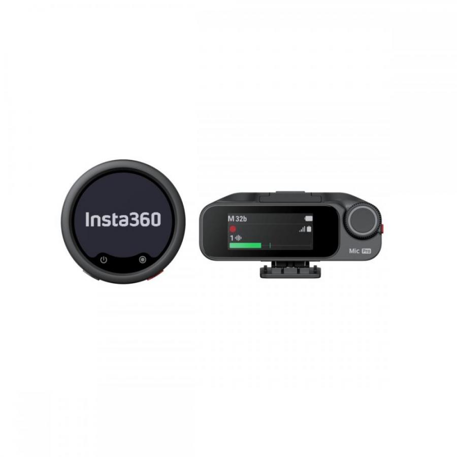 Insta360 Wireless Microphone Pro 1 TX+1 RX - 3-Mic Array, AI Noise Cancel, Custom Display