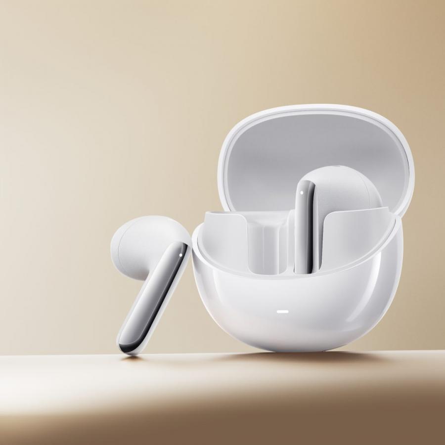 QCY AilyBuds Pro Semi-Ear ANC TWS White 6 mic & A.I. Noise Cancel. LDAC Audio Ultra HD Multi-point